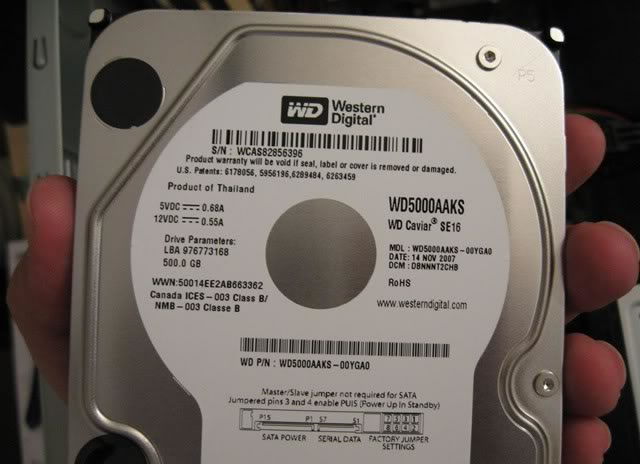 Ανάκτηση δεδομένων σκληρών δίσκων Western Digital WD5000AAKS